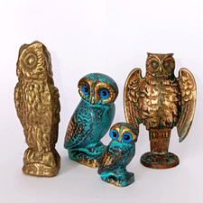 collection QUATRE CHOUETTES/HIBOUX bronze & laiton