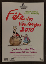Carte Postale - illustration : Claire Bretécher - Fête des Vendanges 2010
