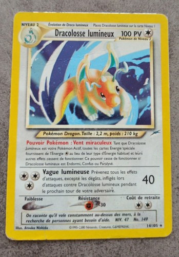 Carte pokémon dracolosse - carte,