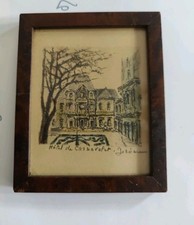 Pierre Jérôme Pastel dessin tableau Hôtel de Carnavalet Miniature 10cm x 12,5 cm