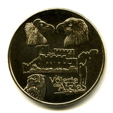 67 KINTZHEIM Volerie des aigles 5, Château et 3 rapaces, 2013, Monnaie de Paris