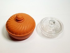 Ancien Beurrier Terre Cuite