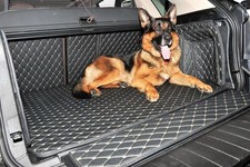 Tapis De Coffre Compatible Avec Audi A4 S4 RS4 B8 Cuir Noir Fil Beige