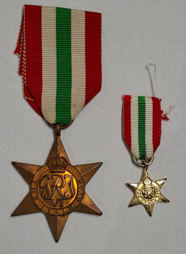Medaille the italy star medal - italy,
