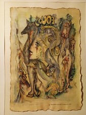 Lithographie couleur D. Tzur