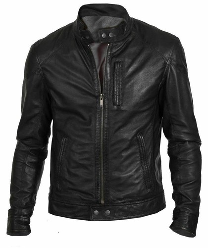 Veste cuir véritable - véritable, moto
