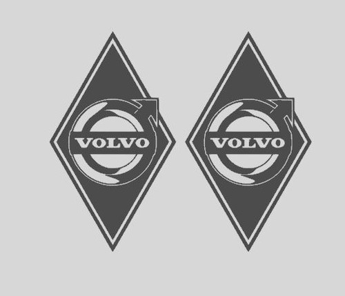 Stickers volvo poids - 2x,