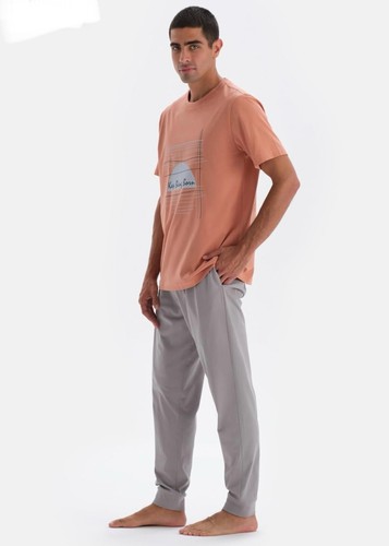Pantalon pyjama gris adulte - pantalon,