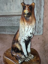 Chien Colley assis en