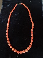 Ancien Collier Corail De Mediterrannee 1950