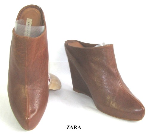 Zara mules semelle compensee - zara,