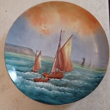 Grande Assiette Decorative Marine/ Bateaux / Falaises