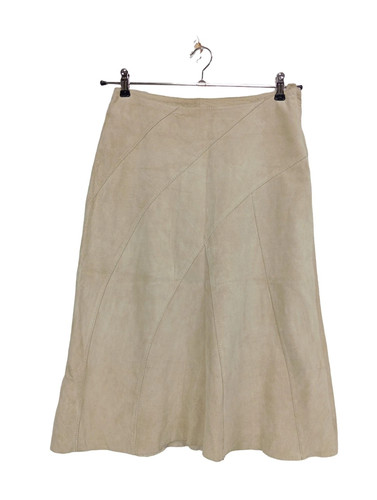 Jupe cuir midi femme - cuir,