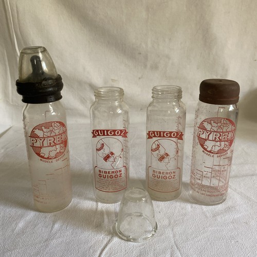 Lot anciens biberons en - lot,
