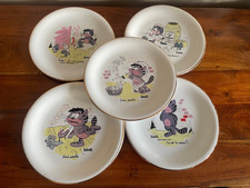 6 Assiette à dessert L’amandinoise Chat Humoriste Barberousse