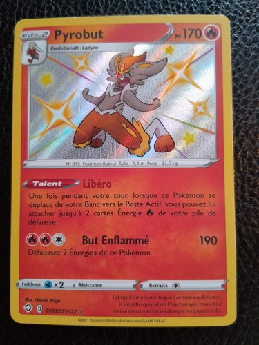 Carte pokémon pyrobut - carte,