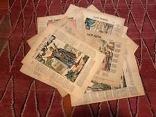 IMAGERIE D'EPINAL PELLERIN Fin XIXeme LOT DE 10 Images / SAINTS