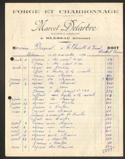 BLESSAC (23) MARECHAL-FERRANT / FORGE & CHARRONNAGE "Marcel DELARBRE" en 1957