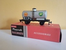 Playcraft/JOUEF, Échelle HO, Wagon-citerne  6010 SHELL BP Gris, Ref: P640
