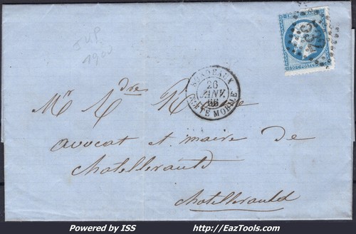 France sur lettre - 22,