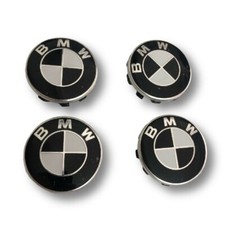 Pour BMW 4PCS Ø56mm Enjoliveurs de moyeu Hubcaps Convient New 2020 black white