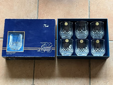 Coffret 6 Verres à Whisky en CRISTAL D'ARQUES modèle Longchamp / TBE !!!