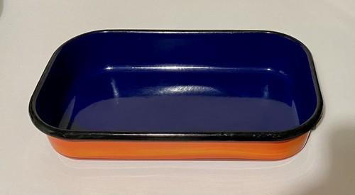 Plat rectangulaire orange - plat, et
