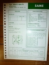 1056PT - 1056PTI - Fiche Technique Same