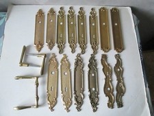 plaques de propreté poignées porte anciennes laiton bronze