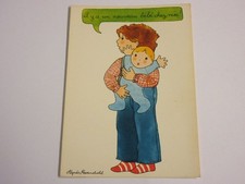 CP CARTE POSTALE MESSAGE NAISSANCE IL Y A UN NOUVEAU BEBE CHEZ MOI - Ecrite.