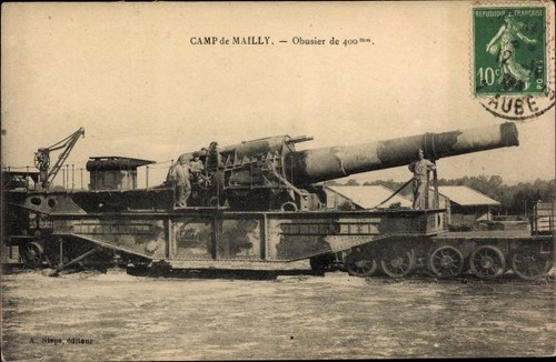 Postcard mailly camp aube - mailly,