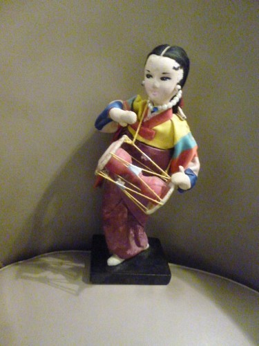 Poupée geisha ancienne kimono - poupée,