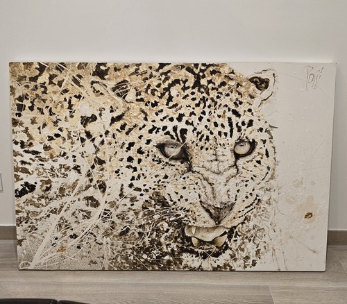 Grand tableau panthères - grand, en