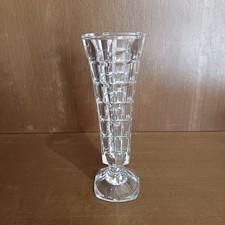 Vase En Cristal D'arc Art Déco Motifs Géométriques Carrés