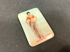 Ancien petit miroir de sac à main vintage Gina Lollobrigida par Sam Lévin