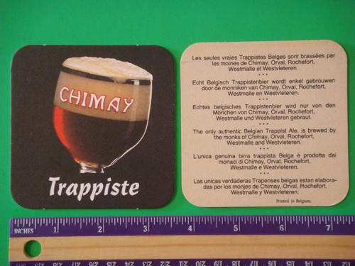 Sous verre bière - À, chimay