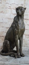 Bronze guépard recliniing - bronze,