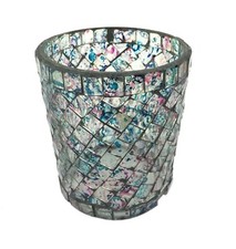 Coloré Verre Mosaic Bougeoir