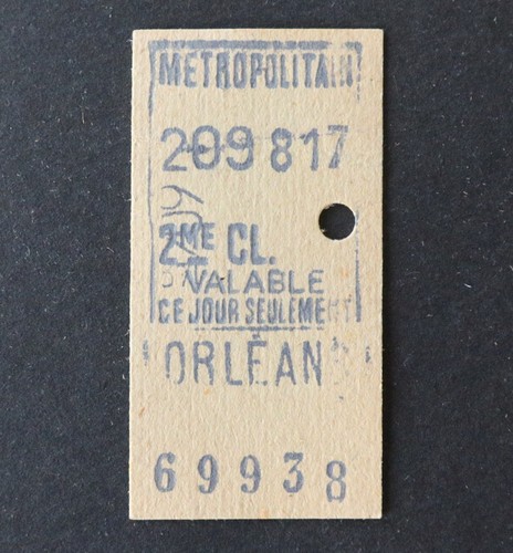 Ancien ticket paris métro - ancien,