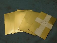 lot de 30 feuilles de laiton 120x85 mm ep 0,1 mm tole modelisme metaux maquette