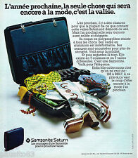 PUBLICITE ADVERTISING 065  1974  les valises bagages SAMSONITE SATURN
