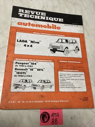 Lada niva 4x4 revue technique - niva,