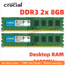 CRUCIAL DDR3 1600MHz 16GB (2x