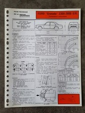 Fiche technique automobile - technique,