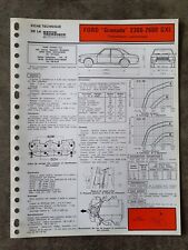 FICHE TECHNIQUE AUTOMOBILE FORD GRANADA 2300 - 2600 GXL