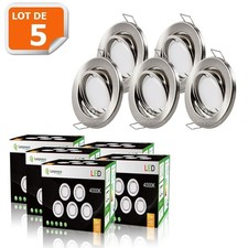 Lot de 5 spot led encastrable