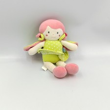 Doudou poupée coccinelle rose vert pois Doumou SUCRE D'ORGE - 34874
