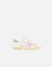 Sneakers Golden Goose Super Star Cuir Étoile Rose Nouvelles Originales Taille 37