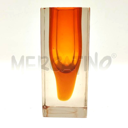 Vase verre murano ambre - vase,