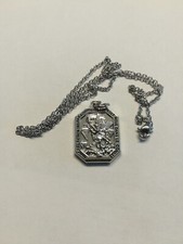 Médaille pendentif  Parachutiste SAINT MICHEL avec chaîne h 2,5 cm l 2,0 cm 